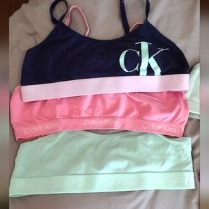 Girls Calvin Klein bras